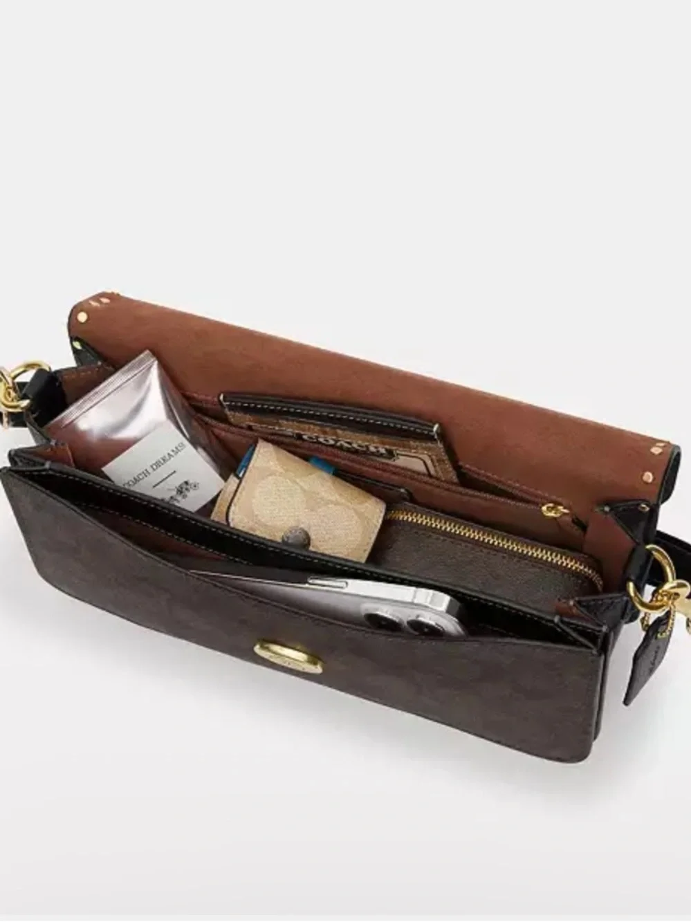 Coach Morgan Shoulder and Cross body Bag In Colorblock Signature Canvas